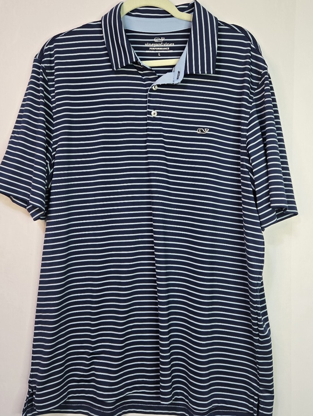 Vineyard Vines Bundle Of 2 Size L Men's Striped Performance Polos - Picture 3 of 12